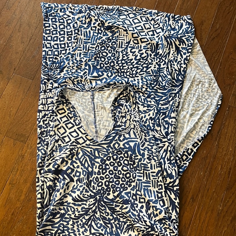 Lilly Pulitzer size S blue floral maxi